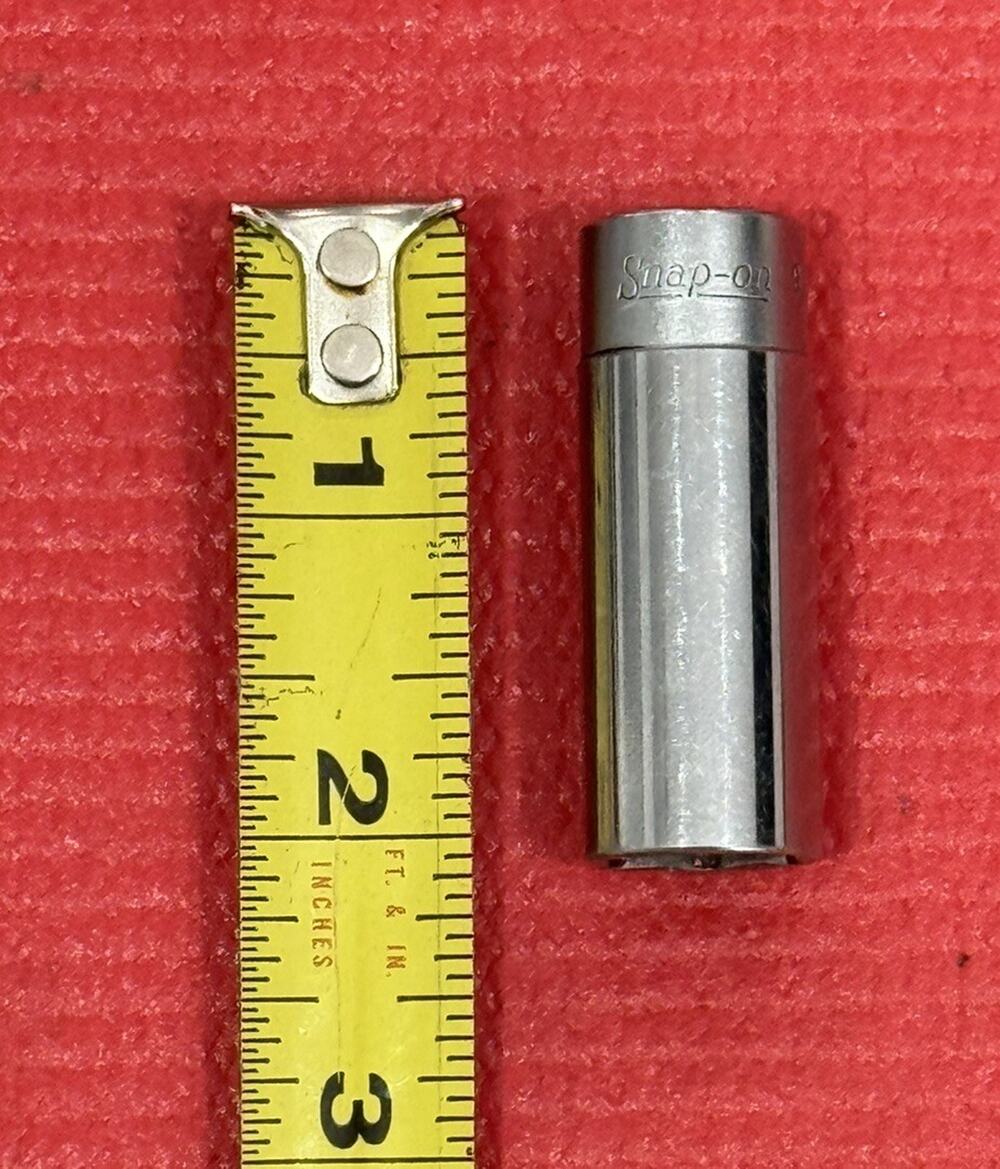 SNAP-ON TOOLS STM18, 1/4" DRIVE SAE 9/16" DEEP CHROME SOCKET 6PT MADE IN USA
